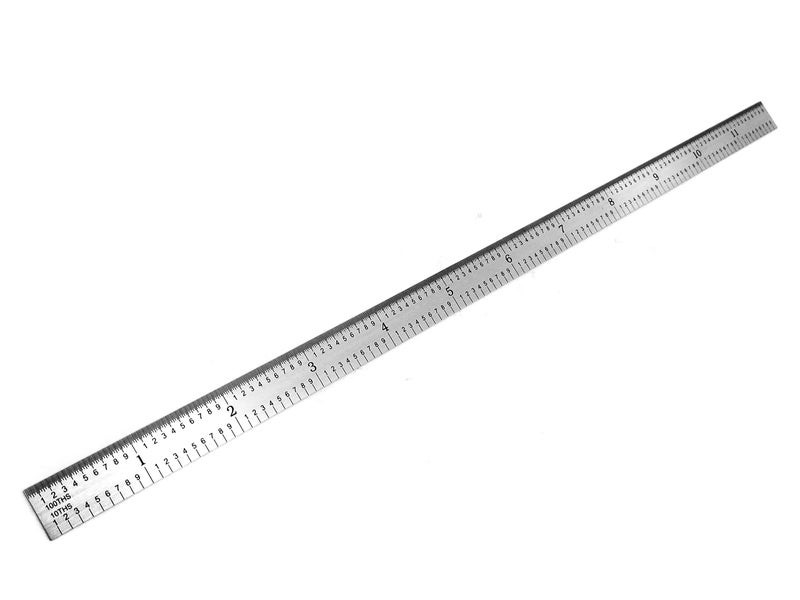 Benchmark Tools 466651 Flexible 12 Inch 5R Machinist Rule with 1/10, 1/100, 1/32 and 1/64 Markings Stainless Steel Non-Glare Satin Chrome Finish Conforms to EEC-1 Accuracy Standards (1) - Image 5